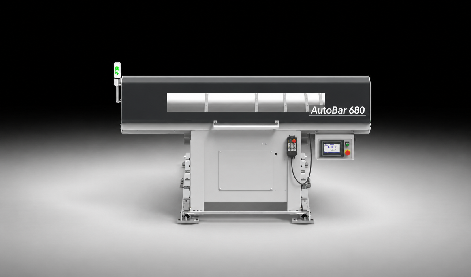 Automatický servopoháněný podavač krátkých tyčí pro CNC soustruhy AutoBar 680