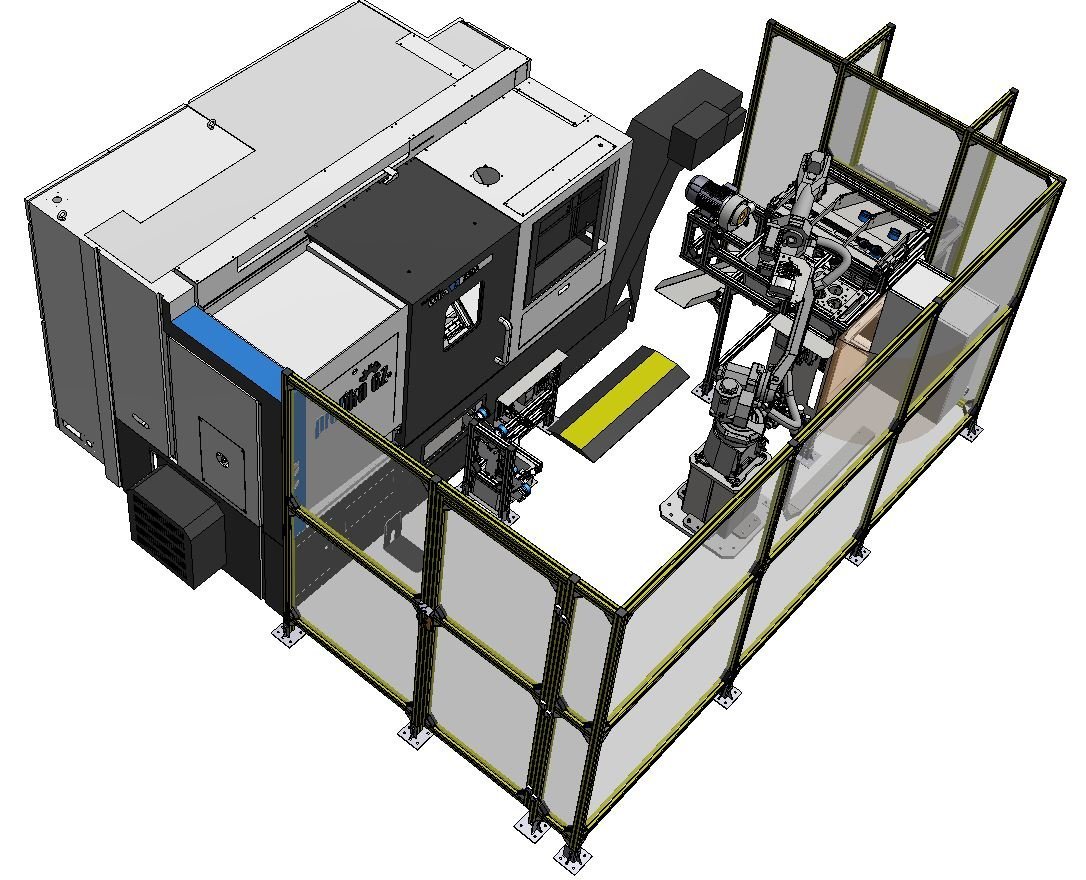 Robotizácia sústruhu cnc
